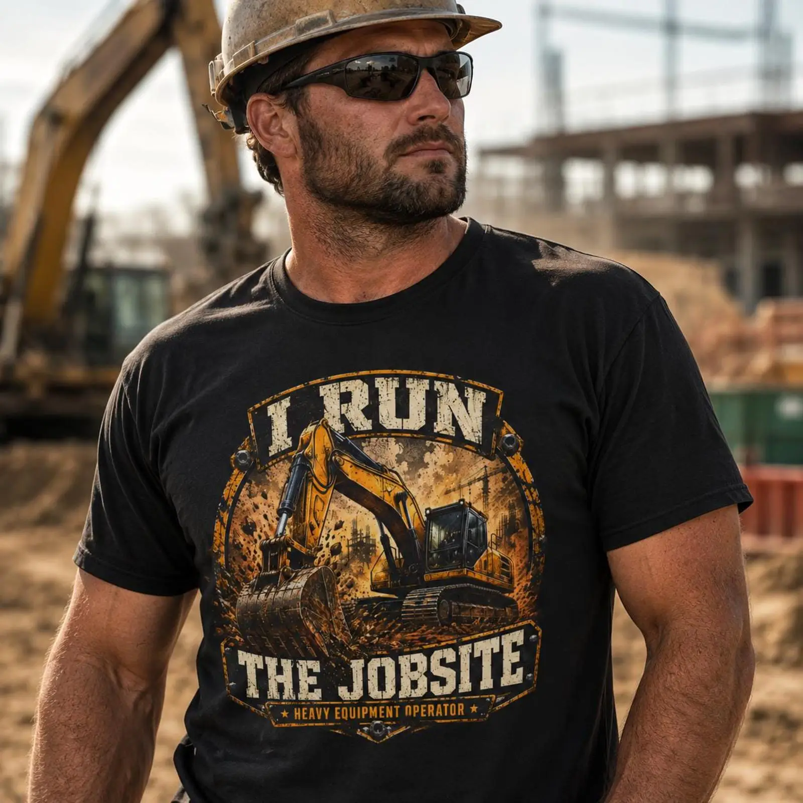 Heavy Equipment Operations - Camiseta I Run The Jobsite para