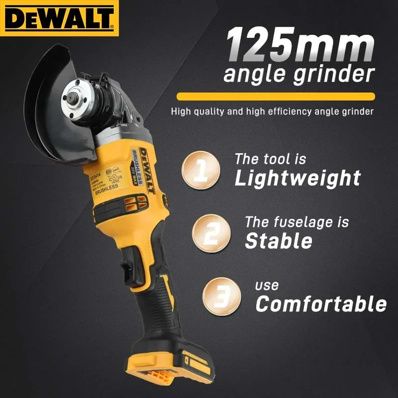 Heavy Equipment Grinder - DEWALT DCG414 Esmerilhadeira Sem Fio (125mm):