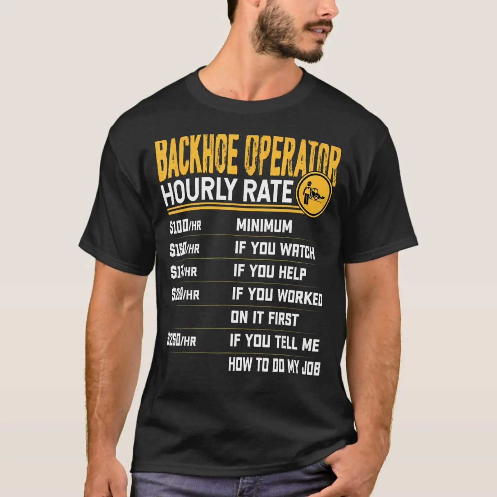 Heavy Equipment Operations - Camiseta de operador de retroescavadeira com