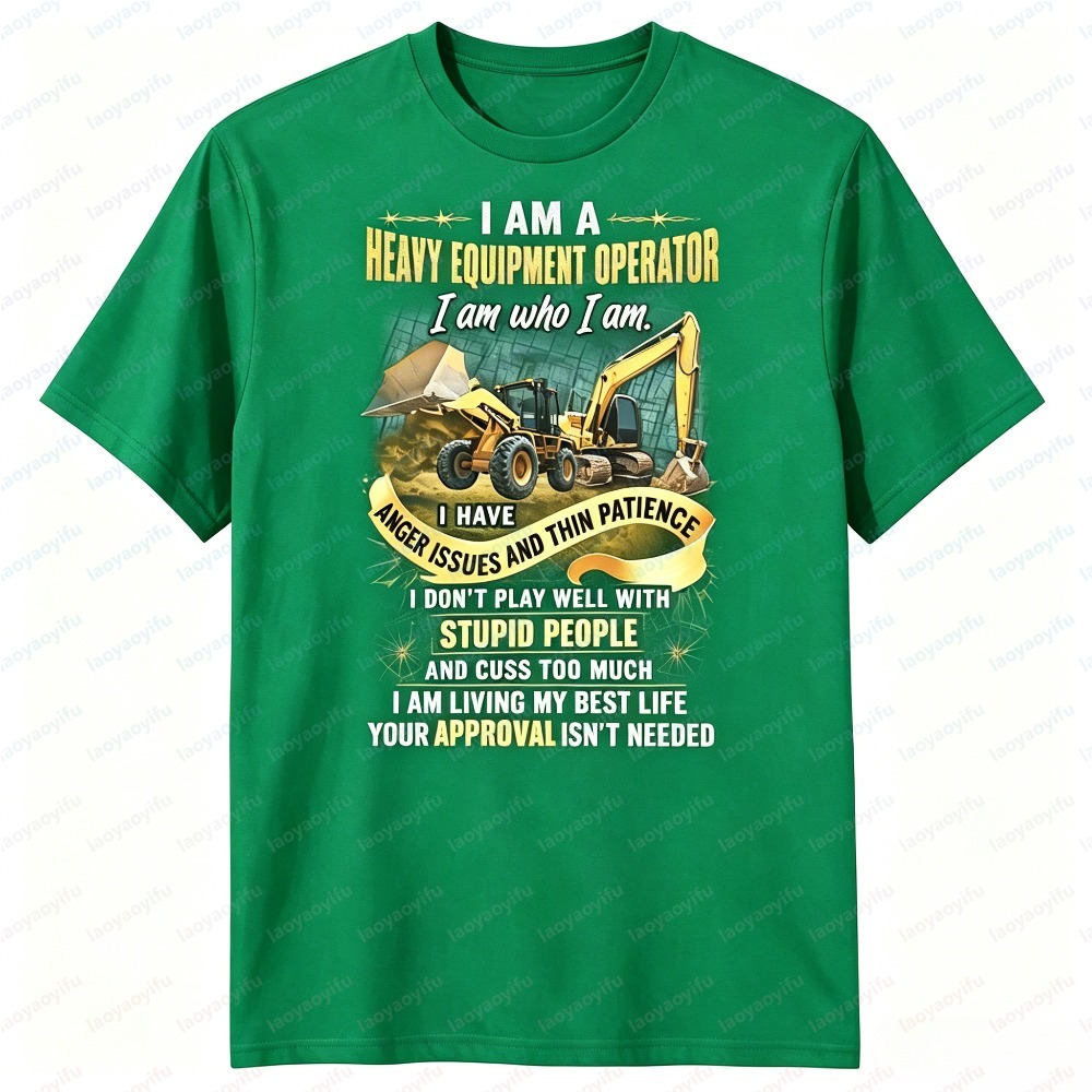 Camiseta Masculina de Verão co - Heavy Equipment Operations avaliação e preço