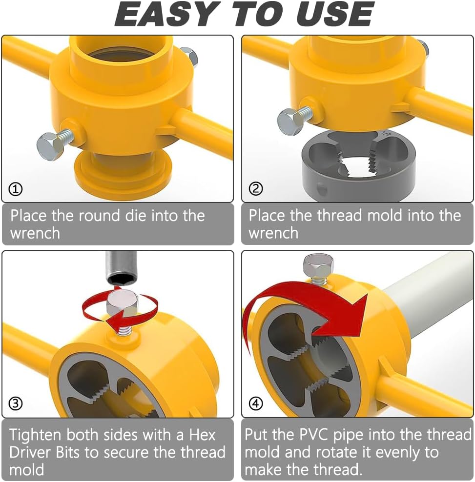 6 pçs pvc plástico tubo de águ - Pipe Threading Machine avaliação e preço