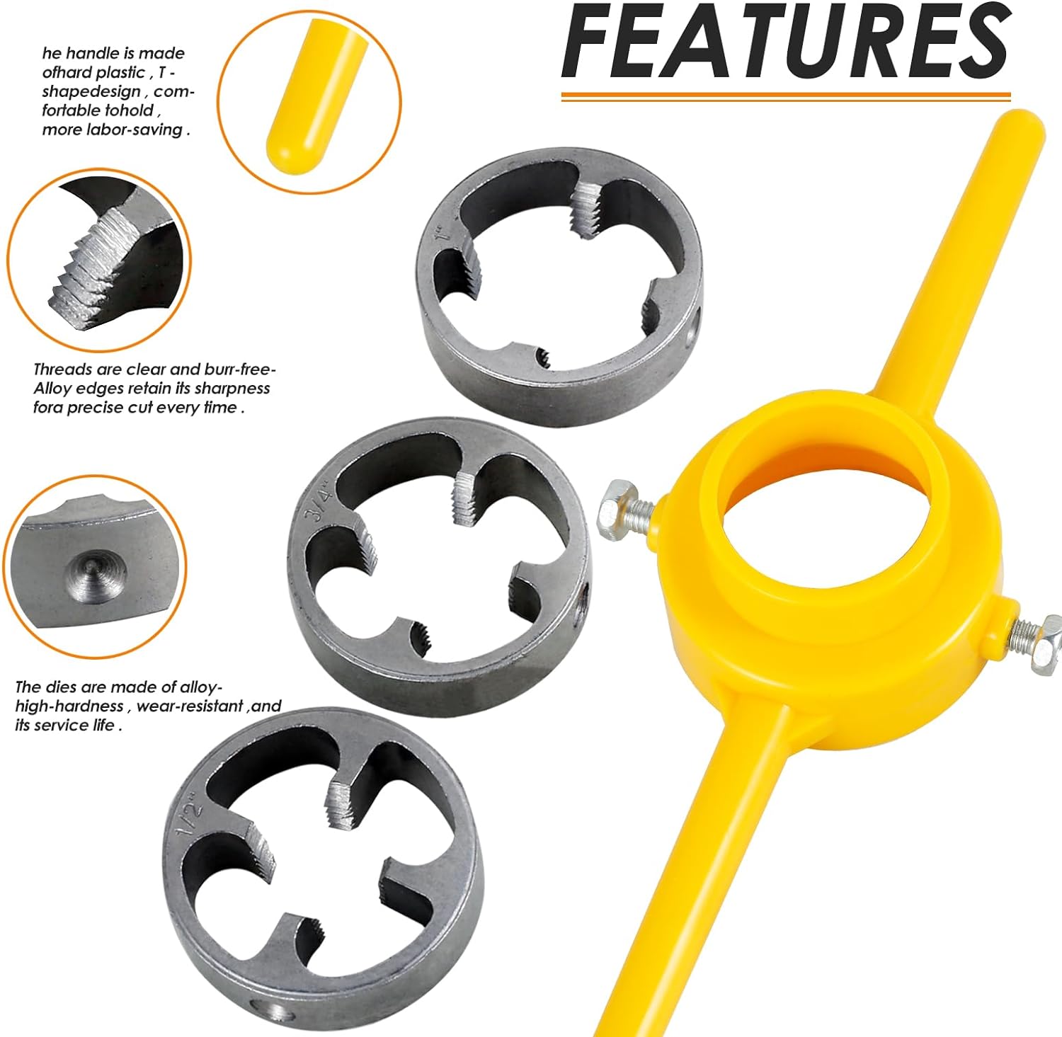 6 pçs pvc plástico tubo de águ - Pipe Threading Machine avaliação e preço