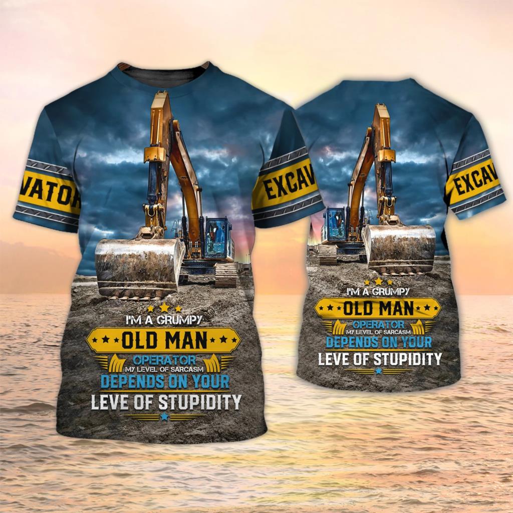 Escavadeira tshirts operação d - Heavy Equipment Operations avaliação e preço