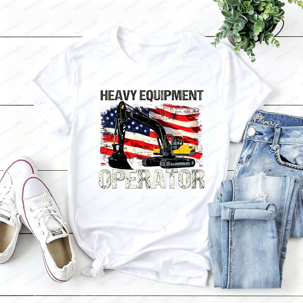 Camiseta Masculina de Verão Ma - Heavy Equipment Operations avaliação e preço