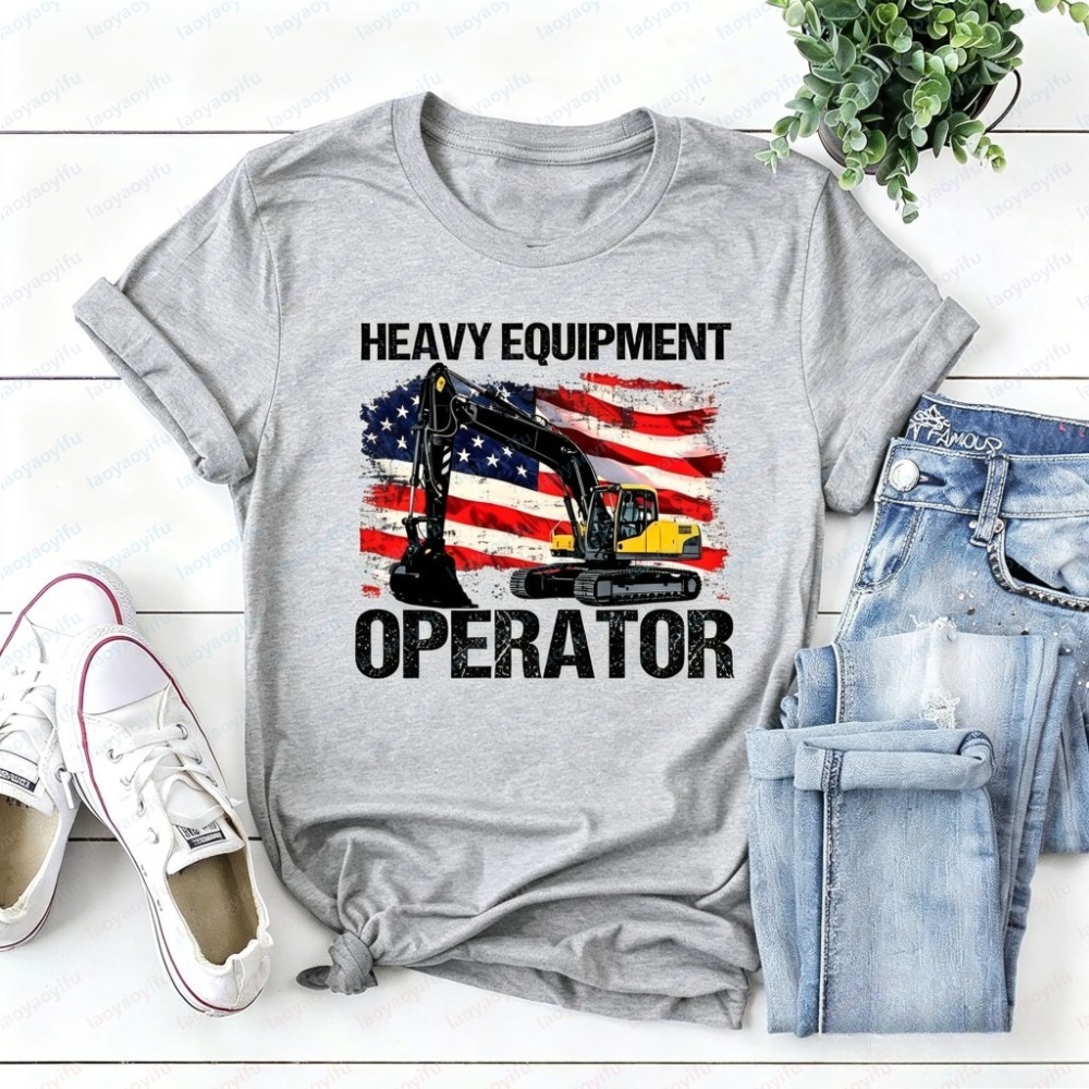 Camiseta Masculina de Verão Ma - Heavy Equipment Operations avaliação e preço