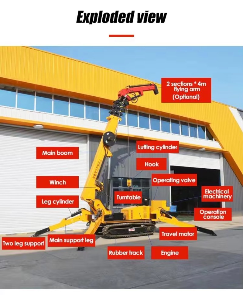 Guindaste Aranha Hidráulico 8T - Heavy Equipment In Construction avaliação e preço